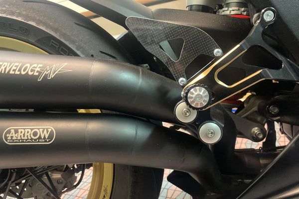 CNC RACING | RH heel guard kit for rearsets PE227