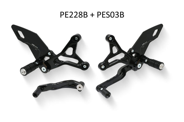 CNC RACING | RH heel guard kit for rearsets PE228/PE229
