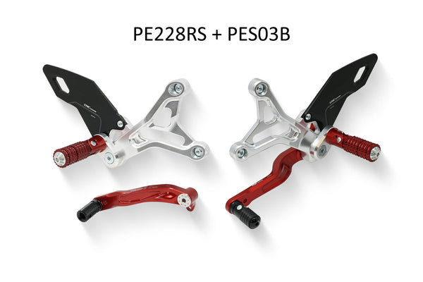CNC RACING | RH heel guard kit for rearsets PE228/PE229