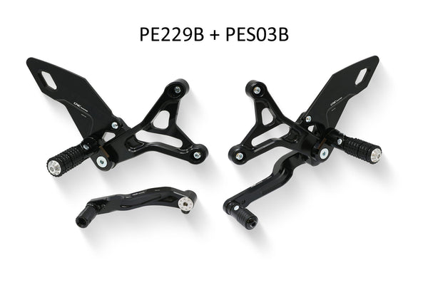 CNC RACING | Adjustable rider rearsets MV Agusta Brutale