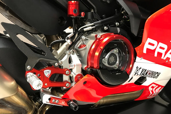 CNC RACING | Adjustable rearsets RPS Ducati SBK Panigale series Team Pramac MotoGP Limited Edition