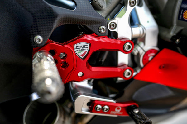 CNC RACING | Adjustable rearsets RPS Ducati SBK Panigale series Team Pramac MotoGP Limited Edition