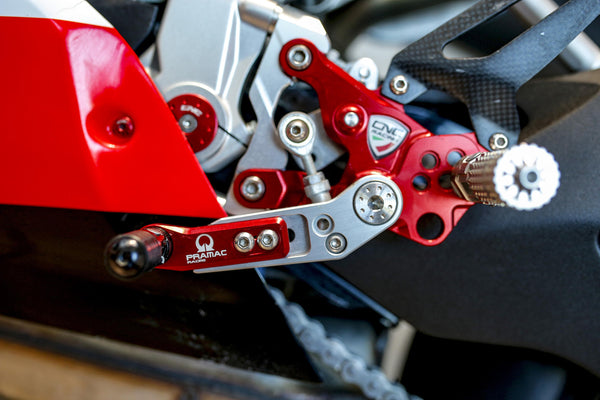 CNC RACING | Adjustable rearsets RPS Ducati SBK Panigale series Team Pramac MotoGP Limited Edition