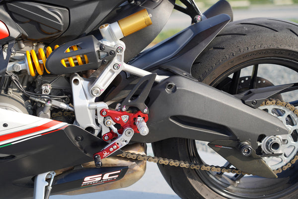 CNC RACING | Adjustable rearsets RPS Ducati SBK Panigale series Team Pramac MotoGP Limited Edition
