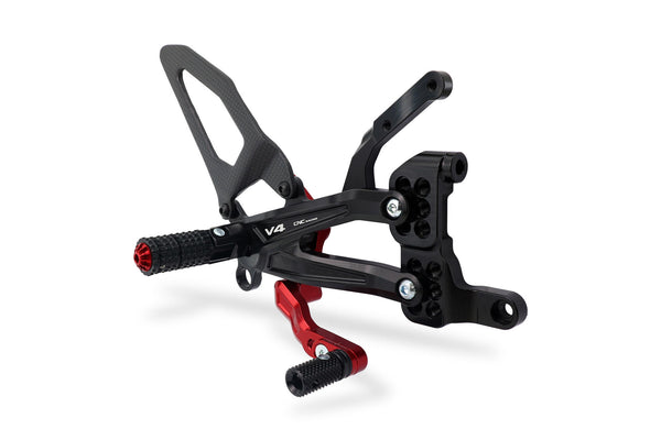CNC RACING | Adjustable rear sets RPS Ducati Panigale V4 - Carbon