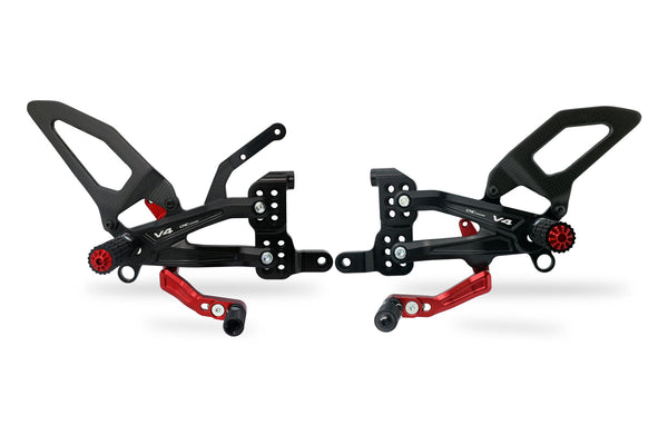 CNC RACING | Adjustable rear sets RPS Ducati Panigale V4 - Carbon