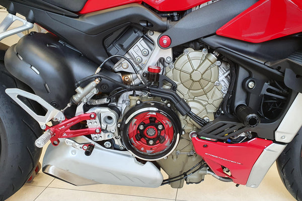 CNC RACING | Clear clutch cover - Conversion kit Ducati Streetfighter V4