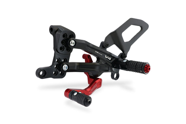 CNC RACING | Adjustable rearsets Ducati Streetfighter V4 Carbon