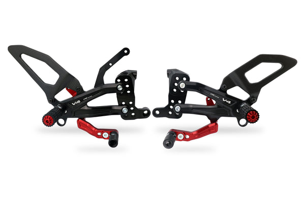 CNC RACING | Adjustable rearsets Ducati Streetfighter V4 Carbon