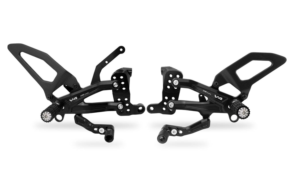 CNC RACING | Adjustable rearsets Ducati Streetfighter V4 Carbon