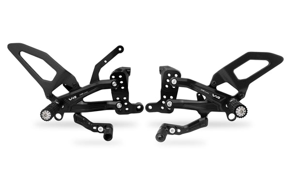 CNC RACING | Adjustable rearsets Ducati Streetfighter V4 Carbon