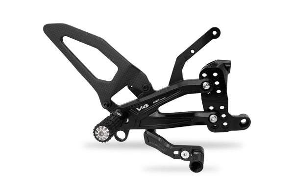 CNC RACING | Adjustable rearsets Ducati Streetfighter V4 Carbon