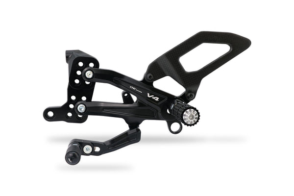 CNC RACING | Adjustable rearsets Ducati Streetfighter V4 Carbon