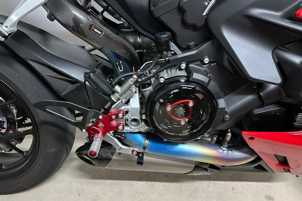 CNC RACING | Adjustable rearsets Ducati Streetfighter V2 - Pramac racing Limited Edition