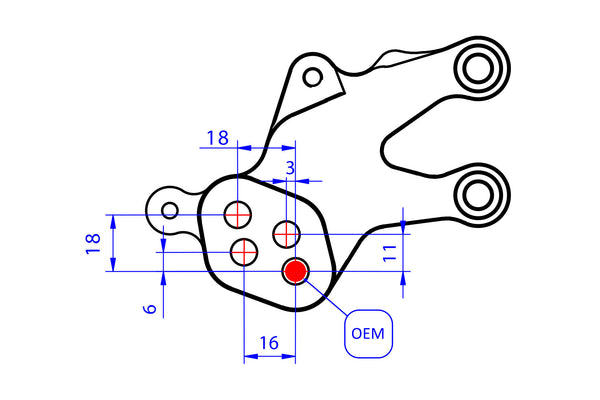 CNC RACING | Adjustable rearsets Ducati Streetfighter V2