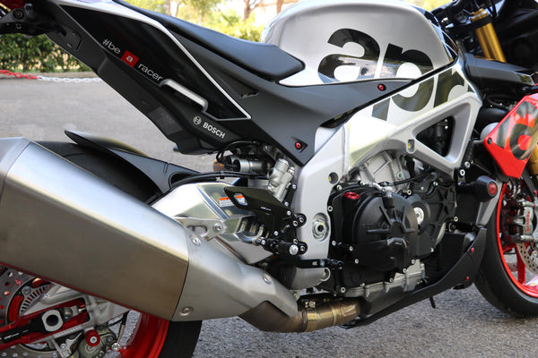 CNC RACING | REAR SETS ADJUSTABLE FOR APRILIA RSV4 - TUONO
