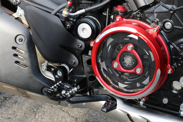 CNC RACING | Footpegs kit TOURING driver - adapters