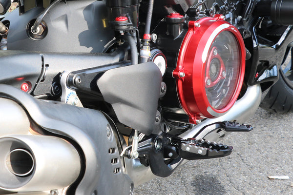 CNC RACING | Footpegs kit TOURING driver - adapters