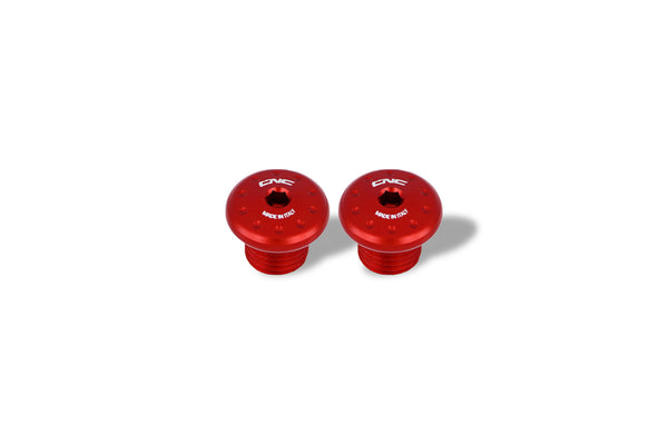 CNC RACING | Rear footrest blanking caps (M8 - 2pcs)