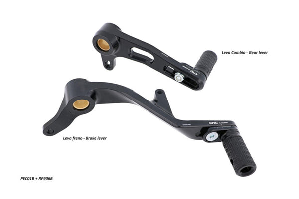 CNC RACING | Gear/Rear brake levers kit ducati - SLIDE