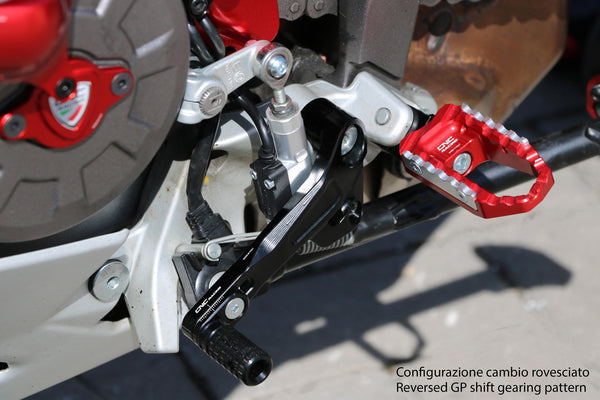 CNC RACING | Gear/Rear brake levers kit Ducati Multistrada - SLIDE
