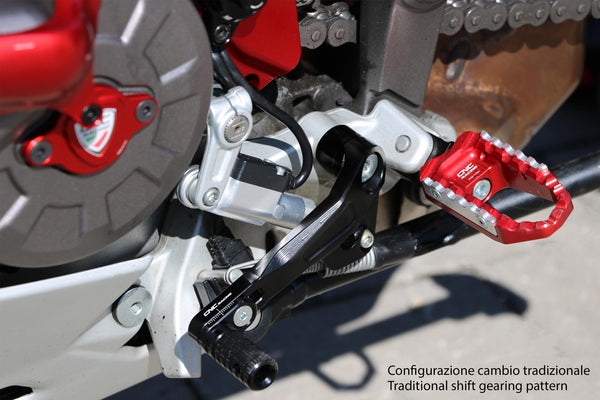 CNC RACING | Gear/Rear brake levers kit Ducati Multistrada - SLIDE