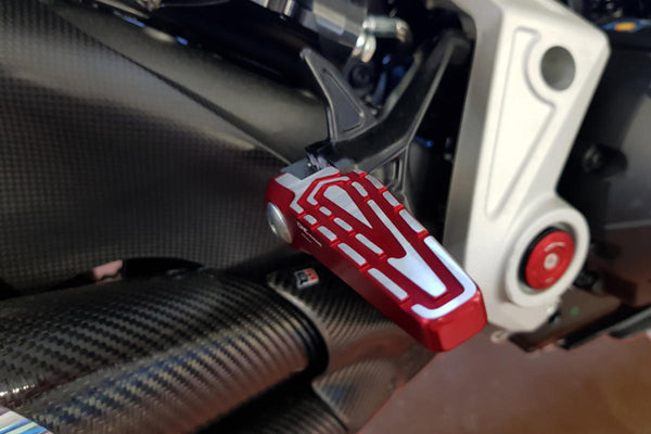 CNC RACING | Folding passenger footpegs Ducati XDiavel/Diavel - bicolor