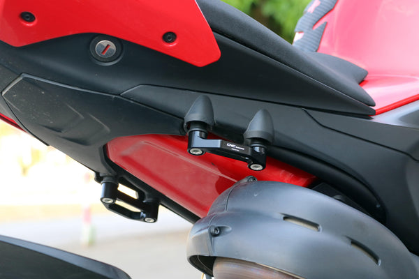 CNC RACING | Rear footrest blanking plates Ducati Panigale V4 / Streetfighter V4