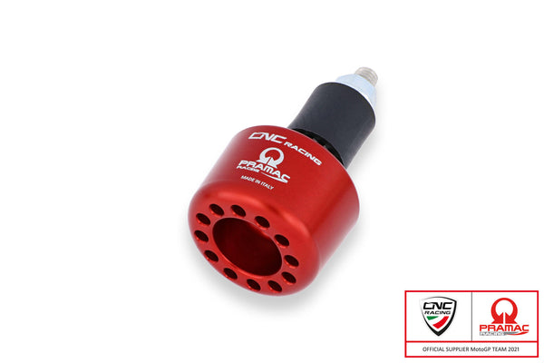CNC RACING | Handlebar cap left side Pramac Racing limited Edition