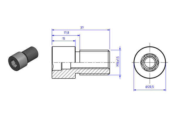 CNC RACING | Adapter to mount the front brake and clutch lever guards.