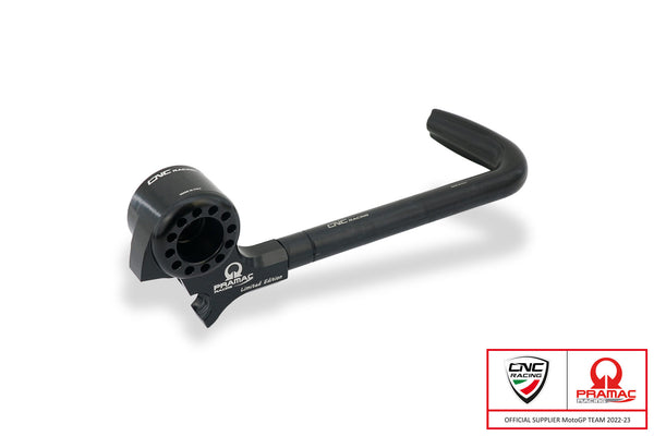 CNC RACING | Lever-Guard Street - Protection front brake lever with bar-end mirror housing - Pramac Racing Limited Edition