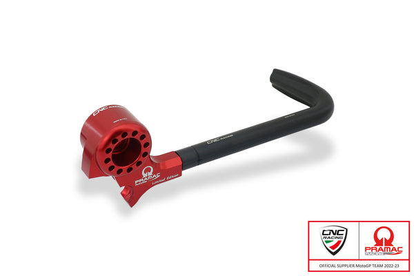 CNC RACING | Lever-Guard Street - Protection front brake lever with bar-end mirror housing - Pramac Racing Limited Edition