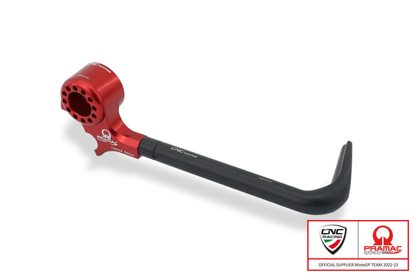 CNC RACING | Lever-Guard Street - Protection front brake lever with bar-end mirror housing - Pramac Racing Limited Edition