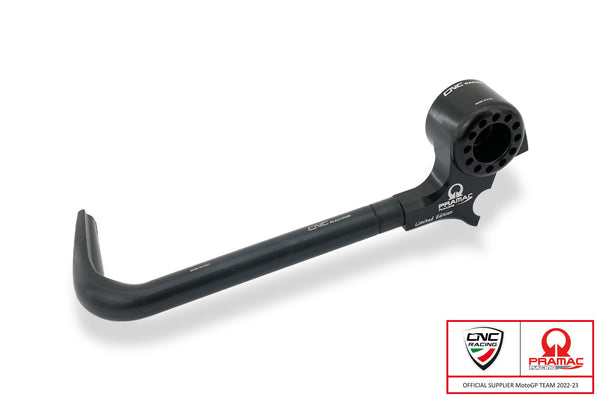 CNC RACING | Lever-Guard Street - Clutch lever protector with bar-end mirror housing - Pramac racing Limited Edition