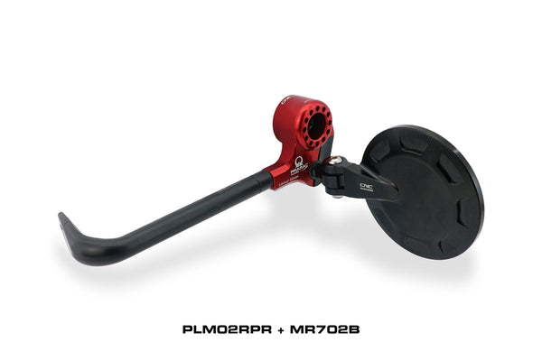 CNC RACING | Lever-Guard Street - Clutch lever protector with bar-end mirror housing - Pramac racing Limited Edition