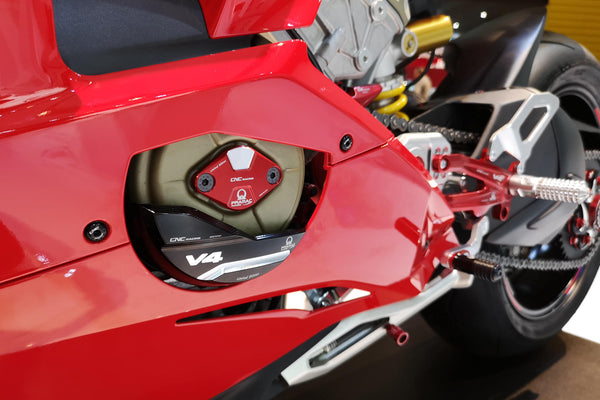 CNC RACING | Generator cover protector Ducati Panigale and Streetfighter V4 - Pramac Racing Limited Edition