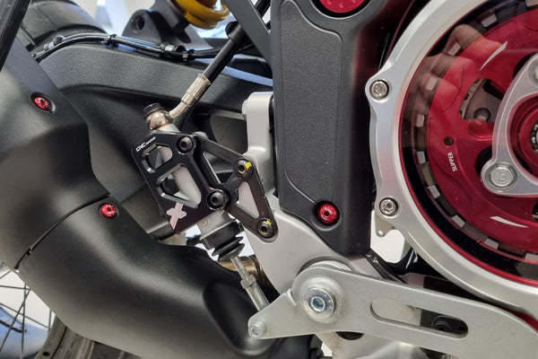 CNC RACING | Rear brake master cylinder protector Ducati DesertX