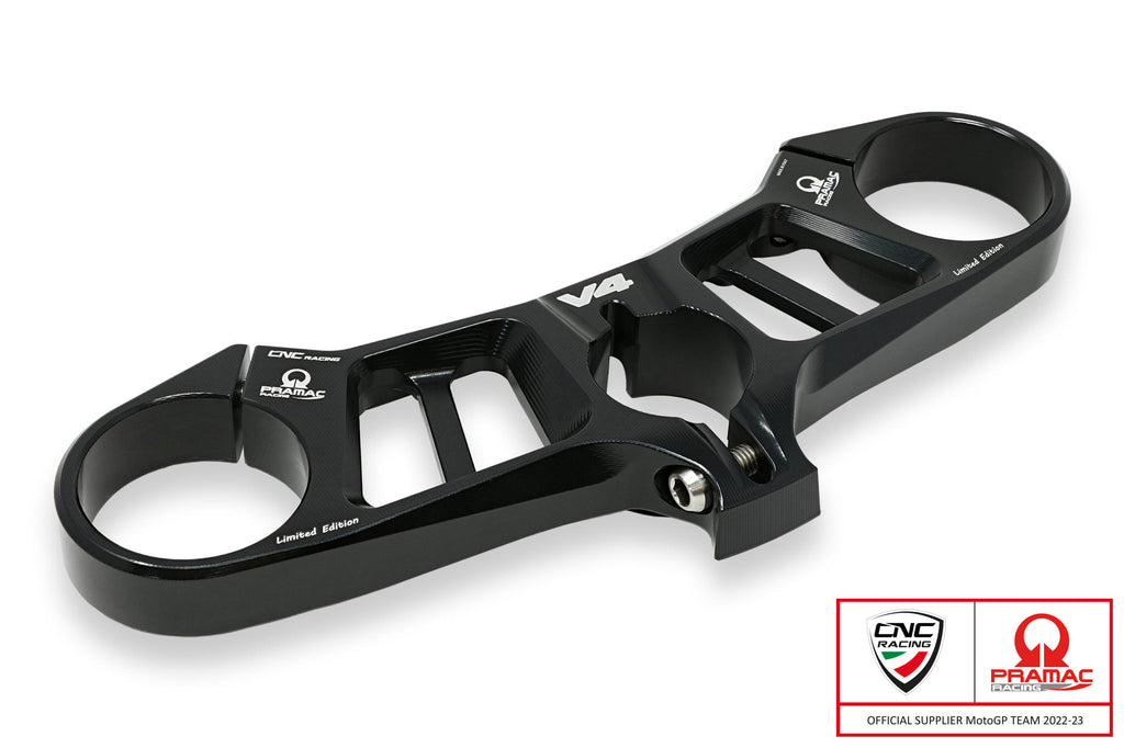 CNC RACING | Triple clamps Ducati Panigale V4 - Top Yoke Pramac Racing Lim. Ed.