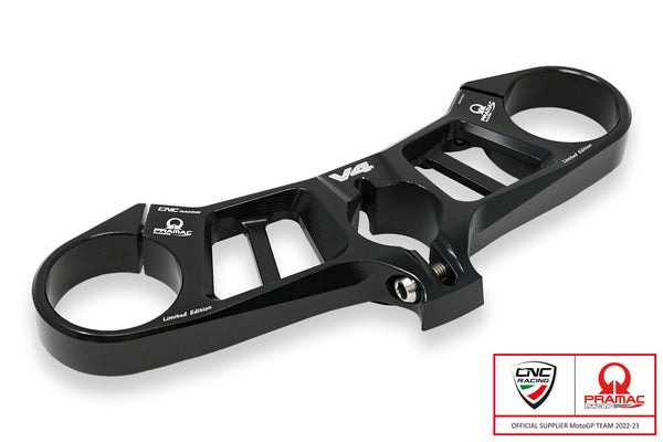 CNC RACING | Triple clamps Ducati Panigale V4 - Top Yoke Pramac Racing Lim. Ed.