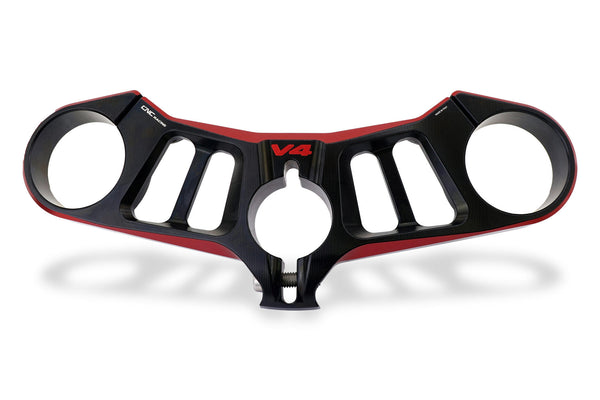 CNC RACING | Triple clamps Ducati Panigale V4 - Top yoke - BICOLOR