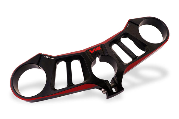 CNC RACING | Triple clamps Ducati Panigale V4 - Top yoke - BICOLOR
