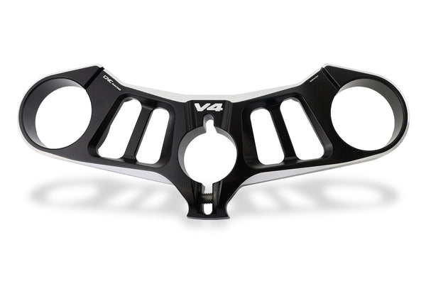 CNC RACING | Triple clamps Ducati Panigale V4 - Top yoke - BICOLOR