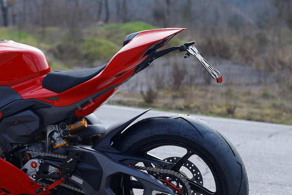 CNC RACING | Adjustable License Plate Holder Kit for Ducati Panigale V4 - Streetfighter V4 MY2025