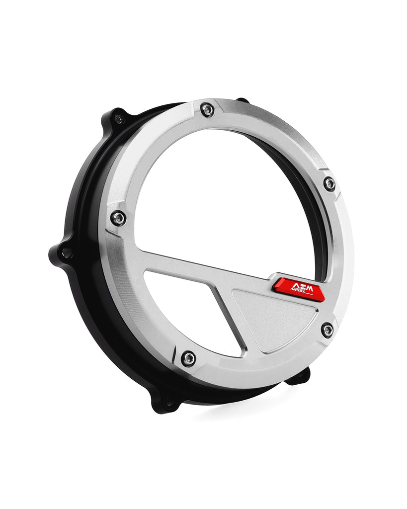 AEM Factory Clear Wet Clutch Cover for Ducati V4 Models