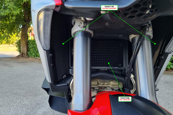 CNC RACING | Radiator guards Water Cooler Ducati Multistrada V4