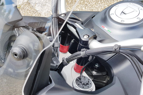 CNC RACING | BAR ADAPTOR SPACERS H 30mm Ducati Multistrada