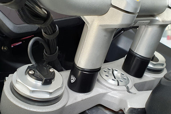 CNC RACING | Handlebar clamp spacers H 30mm Ducati Multistrada V4 for OEM riser