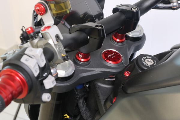 CNC RACING | Handlebar clamp spacers H 20mm Ducati Monster 937 / Streetfighter V2 V4