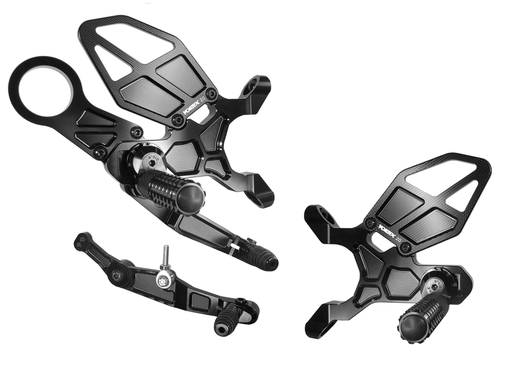 Vortex RS186K Adjustable Rearsets — BMW M1000RR / S 1000 RR