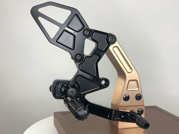 Vortex RS433K Adjustable Rearsets — Kawasaki Ninja 400 (EX400) / Ninja 500 (EX500)